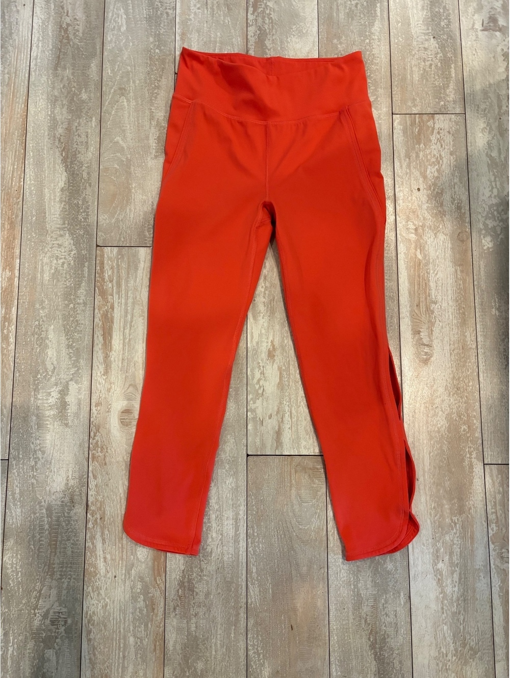 Free People Movement Coral Orange Cutout Crop Leggings Women’s Medium